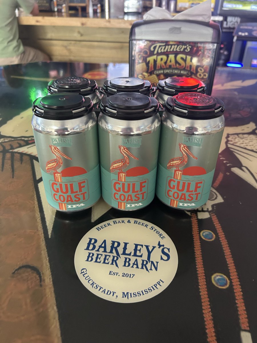 New beer from Parish Brewing Company is here. Gulf Coast IPA is now available in 12 oz cans. Come see us to stock your fridge!! 
#bestbeerstore #yourbeerstore #BBB #craftbeer #beer pints growlers cigars beerstore seasonalbeers giftcards