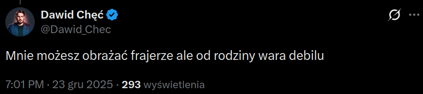 pizdzilla's tweet photo. @Dawid_Chec @ZespolBrauna @goatmanznowu A mi się jednak wydaje, że najbardziej upodobał pan sobie określenie "debilu". https://t.co/yZc90z4bOS