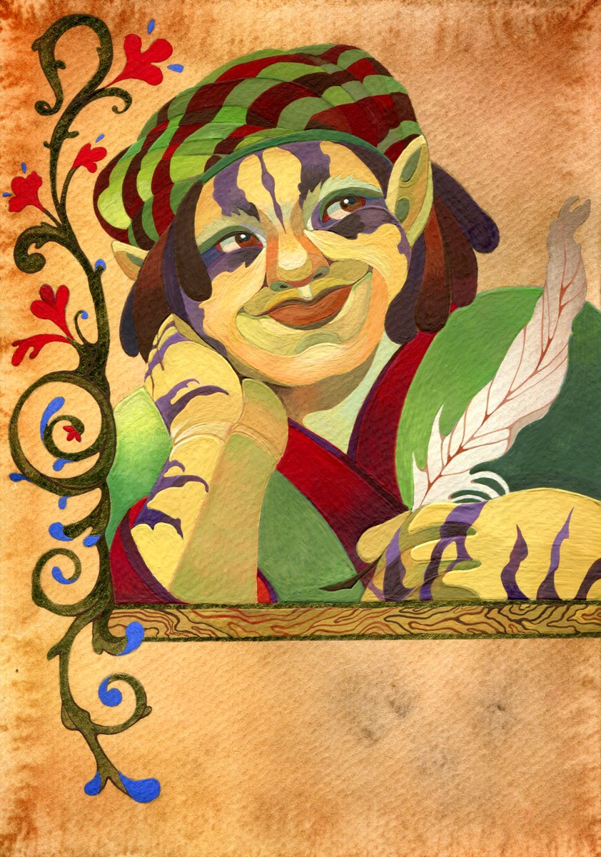 HydreWitch's tweet photo. "Cana Rua dreams of Lady Mivre"

This is a portrait for my friend who really loves Cana Rua and imagines that he has a relationship with her character

#PillarsOfEternity #PoE #KanaRua #ObsidianEntertainment #Gouache https://t.co/q9NaqAPRBe