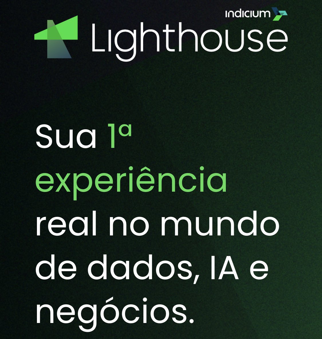 LayTXT's tweet image. Atenção pessoal de dados com zero experiência ou quase nenhuma, postando de novo.
Estão abertas as inscrições do Lighthouse Dados, que visa a 1° experiência de candidatos para dados, IA e negócio. O programa visa ciclo preparatório remunerado de 6 meses para deixar a pessoa apta.