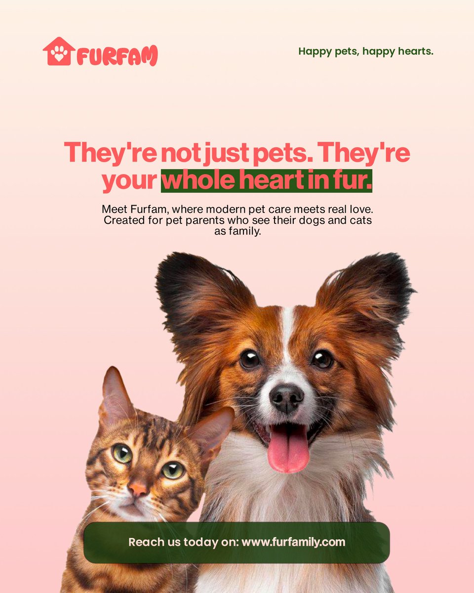 Baby_Comfy_'s tweet photo. Introducing Furfam🎉

Furfam is a modern pet care brand dedicated to the belief that pets are the heartbeat of the family.

This is specially for petlovers. I had fun working on this project. Share your thoughts...
#designer #GraphicDesigner https://t.co/i4rOzQOVoJ