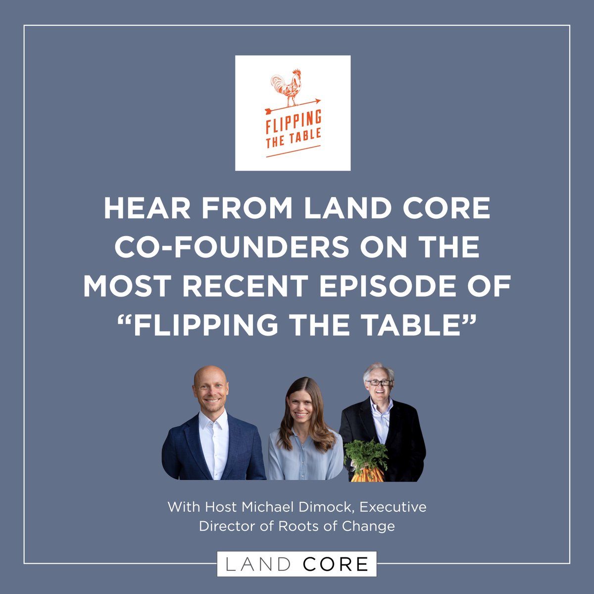 💬 Earlier this month, Land Core Co-Founders Aria and Harley joined Michael Dimock on the Flipping the Table podcast to discuss how their business backgrounds shape Land Core’s approach to federal soil health policy. 

Give it a listen: tinyurl.com/zzeze67e