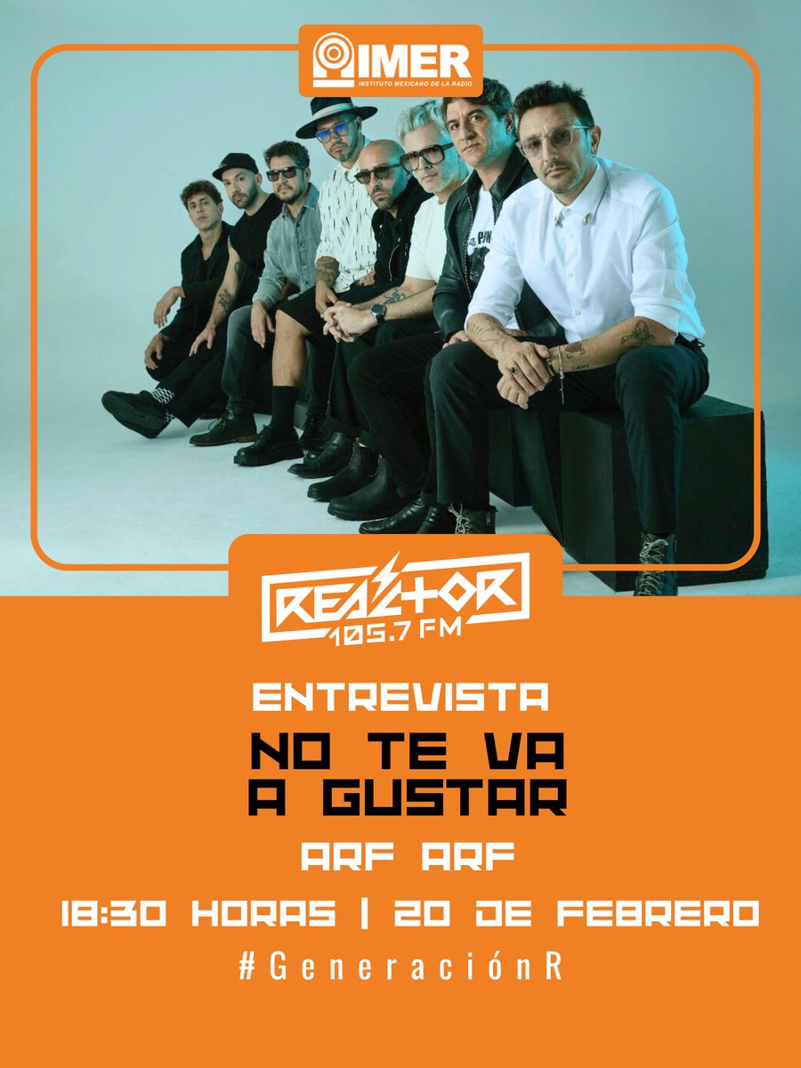 Reactor105's tweet photo. #NoTeVaGustar llega a la cabina de #Reactor105 para charlar sobre su música con #Rojo y #Rose en el #arfarf
La cita es a las 18:30 horas.
#GeneraciónR https://t.co/QTm6BzNIhO