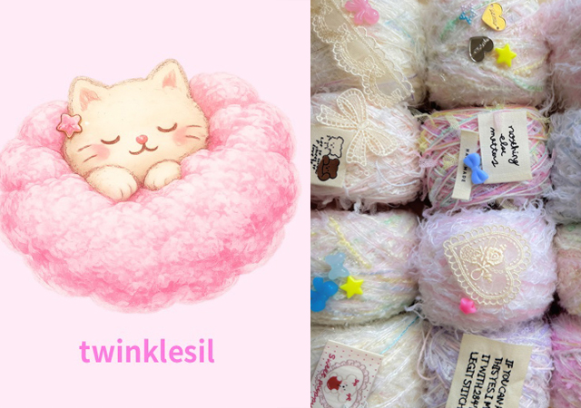 TwitFukuoka's tweet photo. 韓国毛糸を集めたセレクトショップ「twinklesil」が博多マルイに初上陸 → https://t.co/mbuDqx1TF1 https://t.co/EHQmB4E5pa
