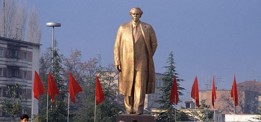 November8PH's tweet photo. 35 years ago today, on February 20, 1991, criminal elements illegally tore down Enver Hoxha's statue in Tirana. His personality represented all-sided development which transformed Albania from feudal conditions and war devastation into an independent, modern socialist country. https://t.co/ET4Ppy2JAB