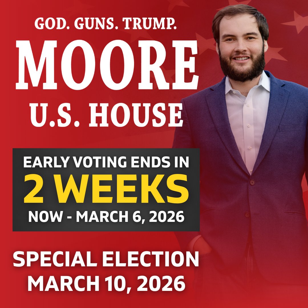 Georgia, the clock is ticking.

Get out and vote today! Or for our working-class folks, Saturday.

The establishment is hoping you stay home.
The swamp is hoping you’re distracted.

Don’t give them that victory.

Get out and vote early. Bring a friend. Bring your family.

Let’s