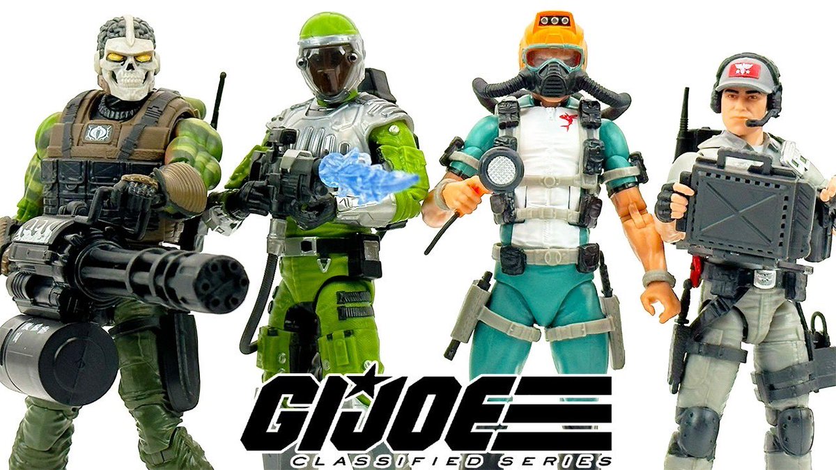 AwesomeNerdShow's tweet photo. Hasbro GI Joe Classified Series Wave 23 action figure review!
@Hasbro @GIJoeOfficial #GIJoe #ClassifiedSeries #Wave23 #SciFi #Mainframe #WetSuit #GrimViper #actionfigures #toyreview #Hasbro
-> https://t.co/tXPmEFJJiO https://t.co/An9r52xblN