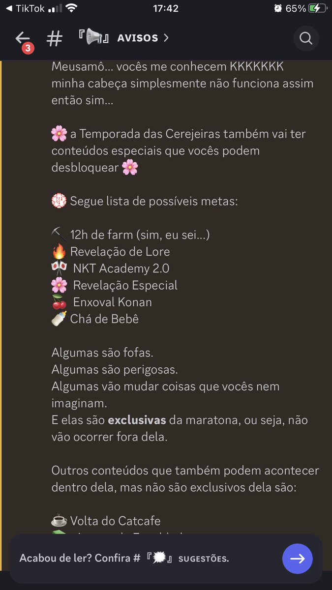 E vamosss de concluir toda essa maratonaaaa #NKT