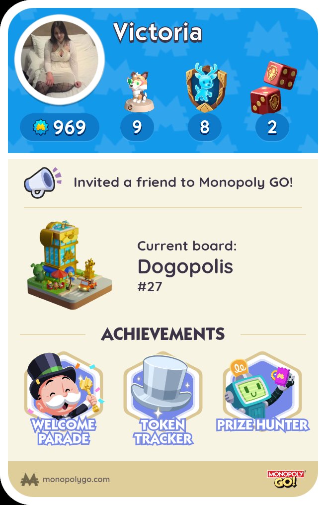 vicky4westlife's tweet photo. My Monopoly Go game profile 😎 https://t.co/q5qLxdq7Tn