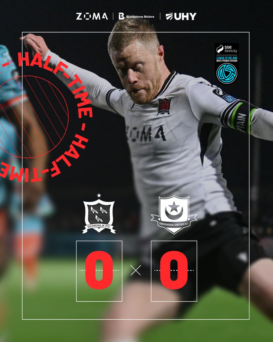 DundalkFC's tweet photo. An excellent first half performance by Dundalk but it's all level at the break.

[0-0] #cmonthetown

📸 Gerry Scully https://t.co/1DZcNRQfvx