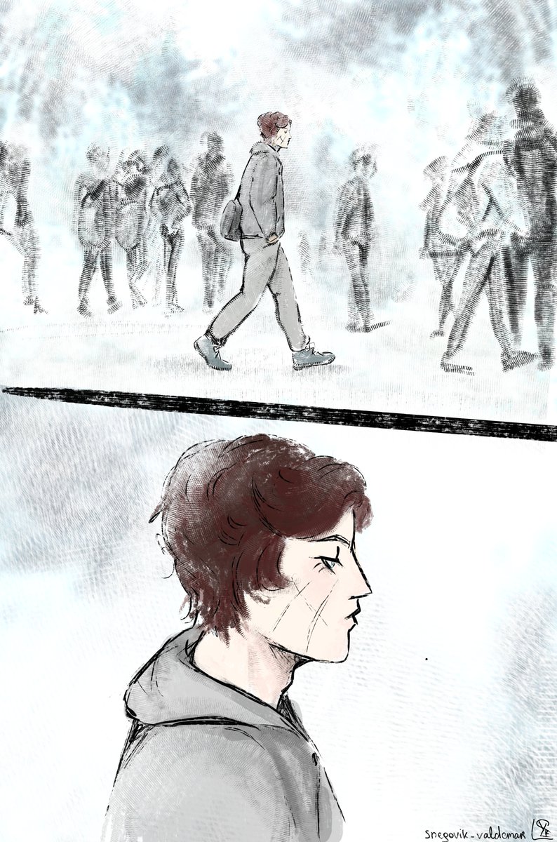 4K5YUpj2NW9rAM9's tweet photo. #aftg #allforthegame #art #andrew #neil
Andrew is a werewolf, Neil is a human.
Andrew imprinted on Neil, like, as in "Twilight". https://t.co/4KGvd8HXJc