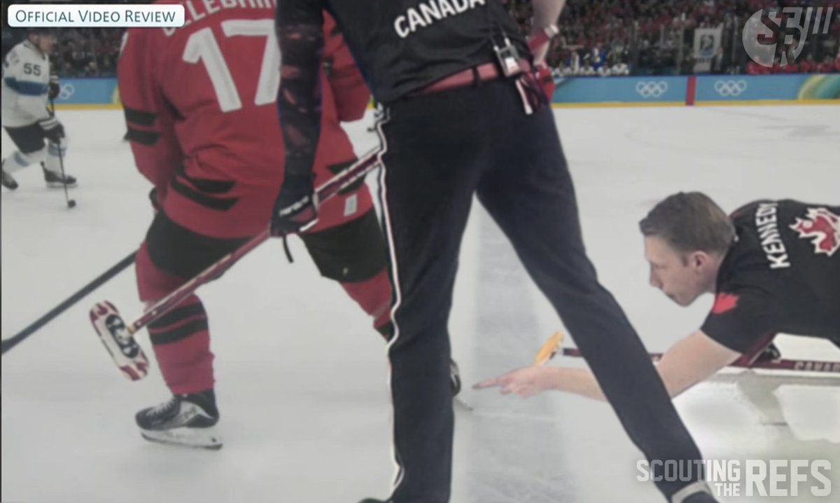 EXCLUSIVE: Freeze-frame of Canada's near-offside play on the game-winning goal vs. Finland. That was close...