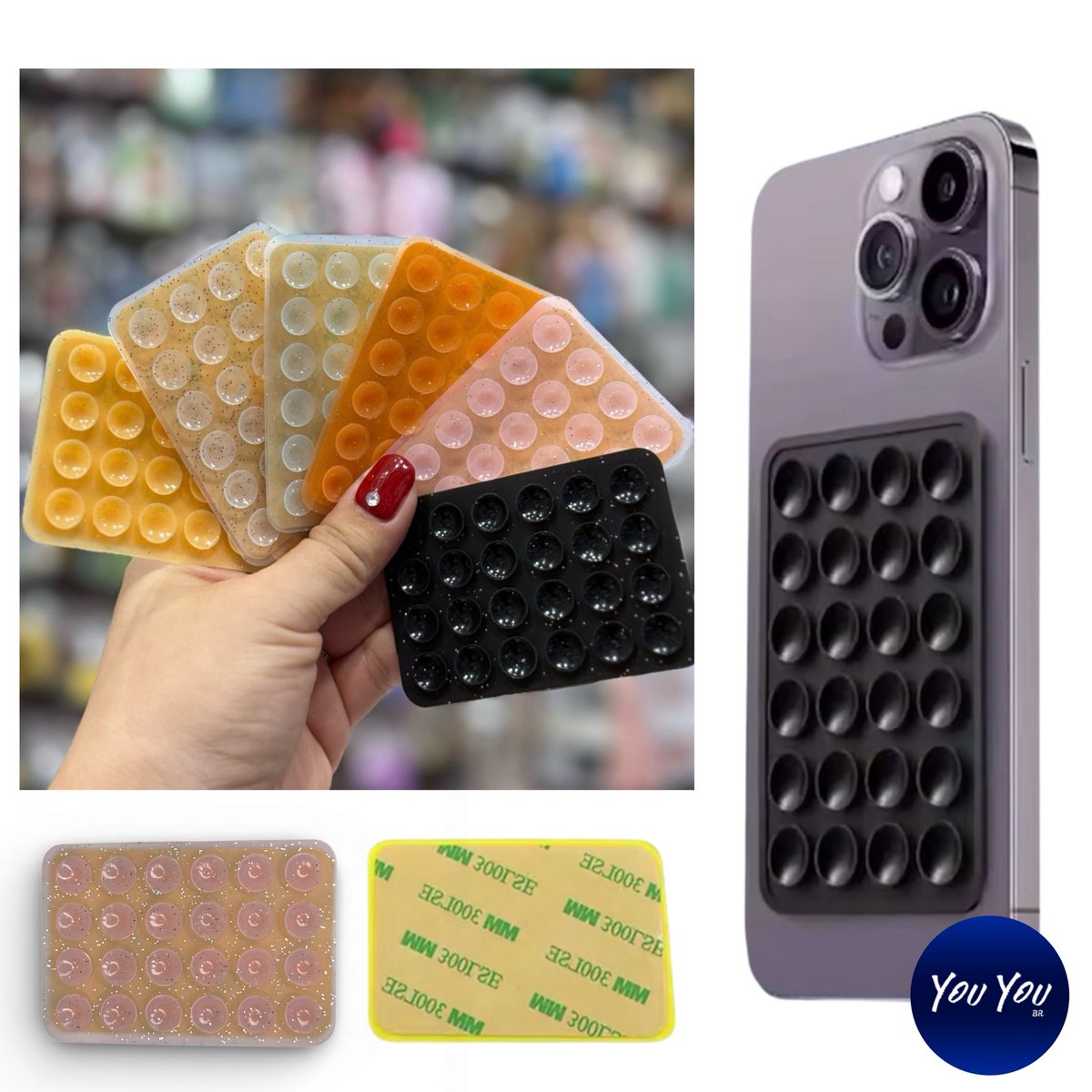 AcessoriosYou's tweet photo. Suporte de ventosa para celular com colante
O suporte tem ventosas que aderem bem a superfícies lisas como azulejos e espelhos. A cola mantém o suporte firme na capinha, mesmo em superfícies com relevos leves.
Compre na nossa loja
https://t.co/uGP5UZmEDD

#ventosacelular https://t.co/8aQpLaesFw