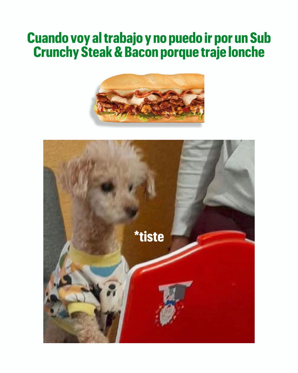 subwaymexico's tweet image. Creo que tendré que empezar a olvidar a propósito mi lonche  🤣 🤭

#subway #sub #food #subwaymexico