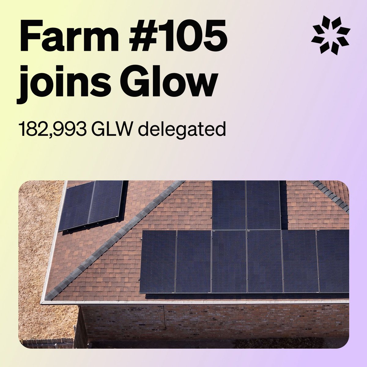 GlowFND's tweet image. Indigo Mangrove, Oklahoma, has now been fully funded by the community.

A final delegation of 35,616 GLW  (~10,600 USDC) brought Glow’s 105th solar farm online.

GLW delegators of Indigo Mangrove will earn GLW rewards for 100 weeks while driving real-world impact.