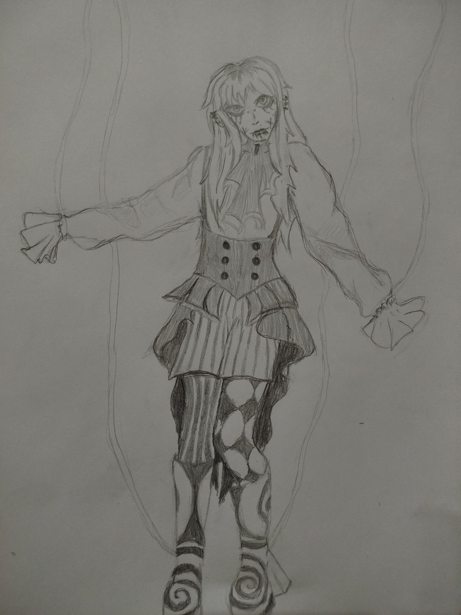 ale_psik0lera's tweet photo. Gente eu terminei o desenho de ale... Eu to completamente apaixonado 
A ideia q eu tive foi fazer os psikolera como se fossem um circo mesmo e Ale seria tipo uma pessoa marionete 

#HEXATOMBE https://t.co/5iTD2D9XiT