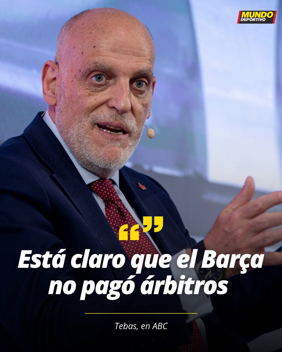 Tebas: "It is clear that Barça did not pay the referees as some people wanted to make out."