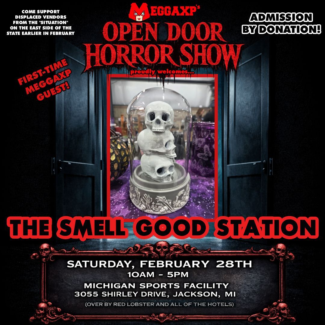 The next vendor to join us at MeggaXP's "Open Door" Horror Show! Supporting Displaced Vendors! is....

The Smell Good Station (Scentsy)

You can see more at:
facebook.com/share/179YjGLk…