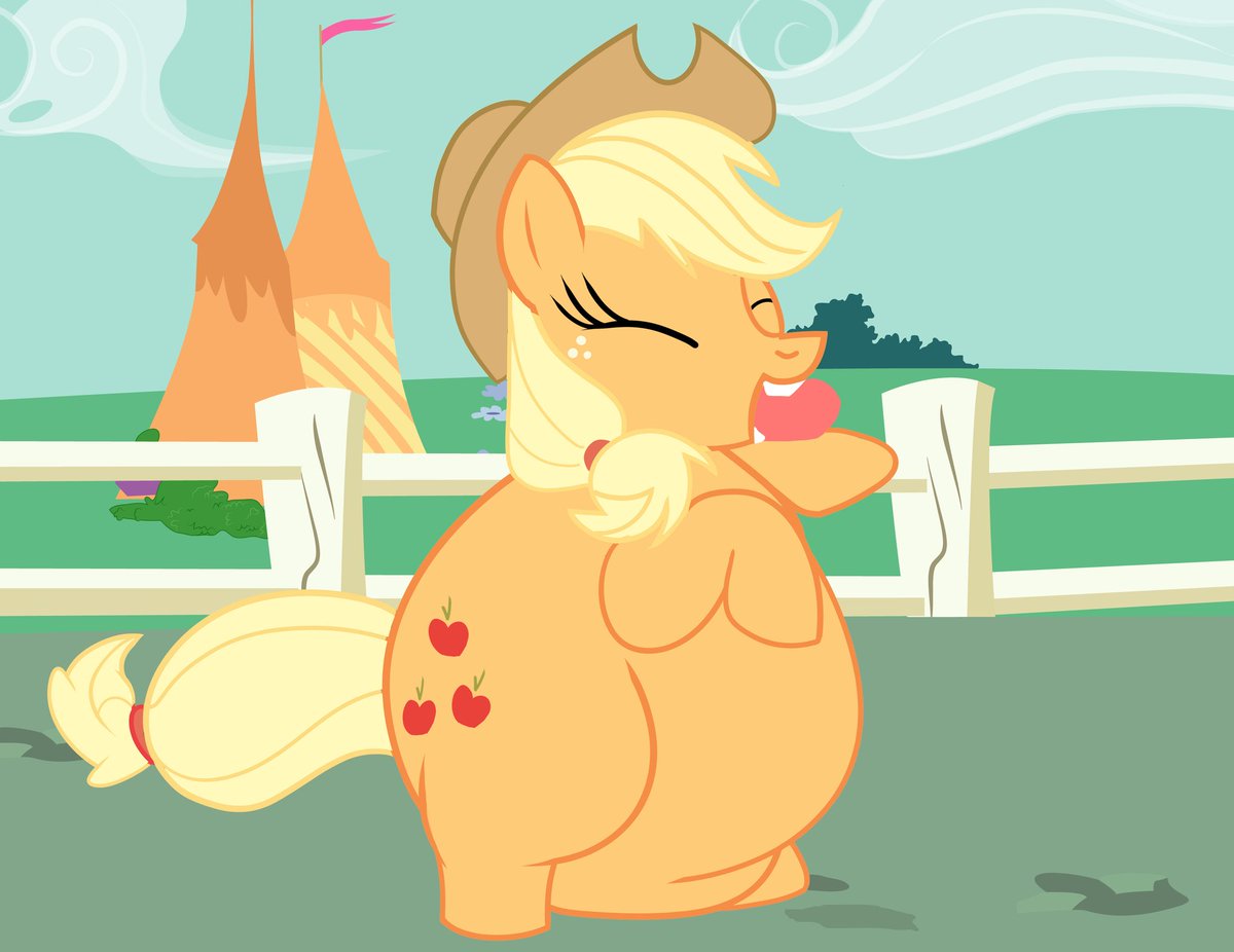 Oh also I recently got commission to make an Applejack fat edit... Remember you can commission me edits for 7usd owo