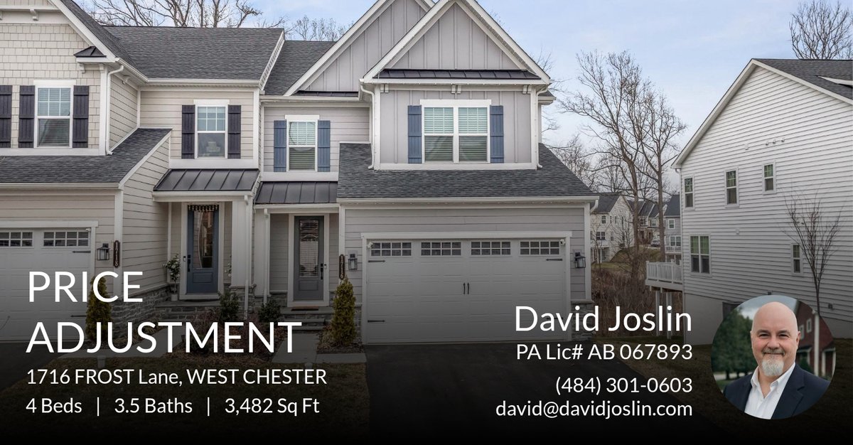 DaveJoslin's tweet photo. 🚨 Price Improvement 🚨This recently reduced home is positioned to sell fast! Set up a showing! Reach out here or at (610) 924-7300 x205 for more information!!

David F. Joslin, Jr.
Century 21 Advantage Gold
o 610-924-7300 x 205  m... https://t.co/5GEnBMygc1 https://t.co/BSPc717dl2