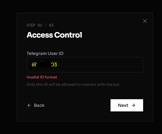The bot doesn't work?

It keeps saying invalid ID format
