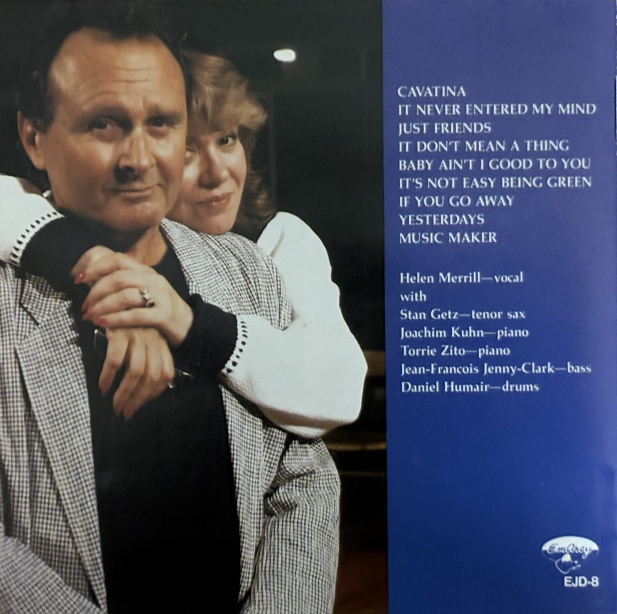 OM7341861341855's tweet photo. Helen Merrill - Just Friends https://t.co/9DuoWlNjTs
休日の朝に久々にヘレン・メリルが聴きたくなり、featuring スタン・ゲッツ🎷
"Just Frinds"/Helen Merrill featuring Stan Getz(1989年6月・7月録音)
#HelenMerrill
#StanGetz
#JoachimKuhn
#JeanFrancoisJennyClark
#DanielHumair
#音楽三昧 https://t.co/NUP7FwPyjF