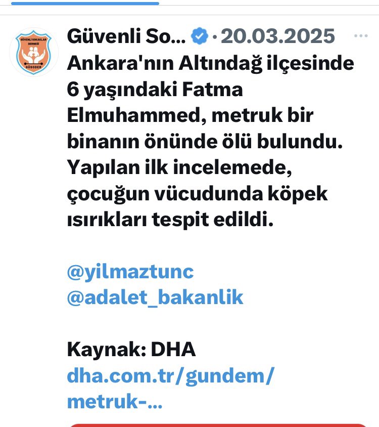<a href="/samiltayyar27/">Şamil Tayyar</a> Fuat Uğur ne yazık ki yalan rakamlara inanıyor.

Bakın köpekler öldürdü denilen 2 vaka aslında nedir?

1- Köpekler parçaladı denilen Fatma bebek taciz edilip öldürülmüş.

2- Kuduzda bir genç öldü yalanına gelen Cimer cevabı.