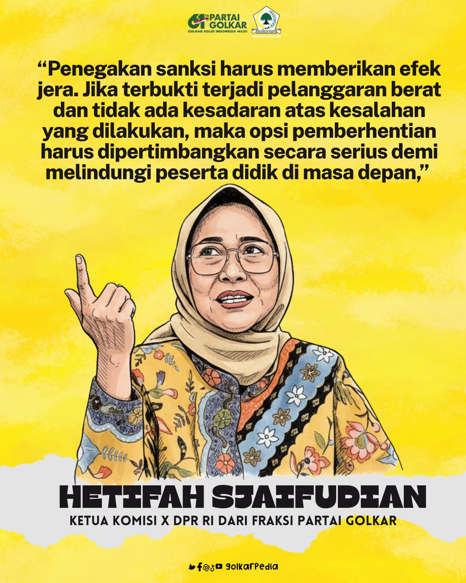 Hetifah Kecam Dugaan Guru Telanjangi Murid di Jember, Sebut Pelanggaran Serius Hak Anak

#partaigolkar #bahlillahadalia #golkarpedia #golkar2029

golkarpedia.com/hetifah-kecam-…