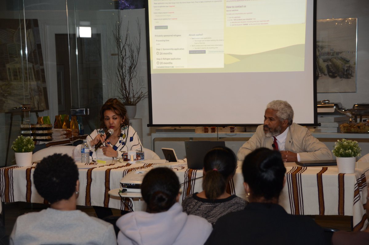 SynAmanuel's tweet photo. Feb 13, 2026 (Black Excellence/Habesha Style) – The Habesha Legal Professionals Association of Canada (Habesha LPAC) brought together legal experts, community leaders, and advocates to discuss the challenges refugees in Africa face. https://t.co/nXP9AgKN5G