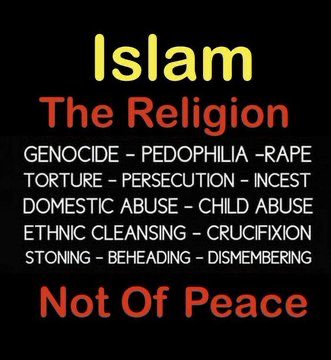 All facts except Islam is not a religion, it’s a totalitarian political ideology.