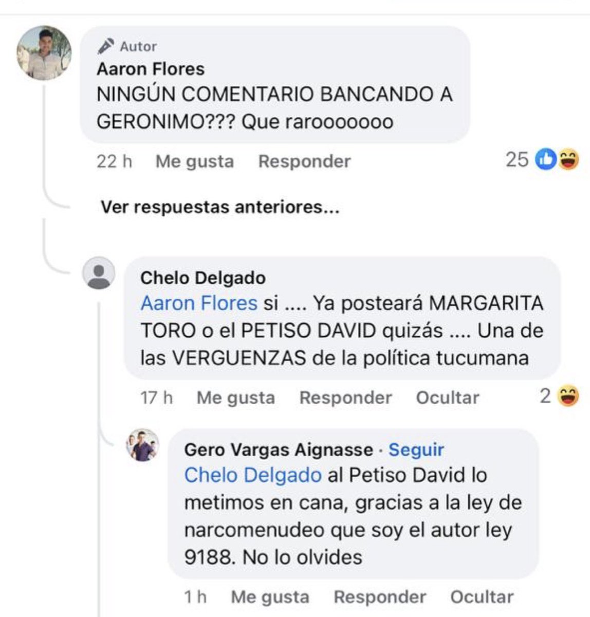 Hola <a href="/GeroVAignasse/">Geronimo Vargas Aignasse</a>, con este comentario estás aceptando que no hay división de poderes? Nose a qué te referís con metimos? El poder legislativo metió preso al “petiso”, estoy medio desconcertado.