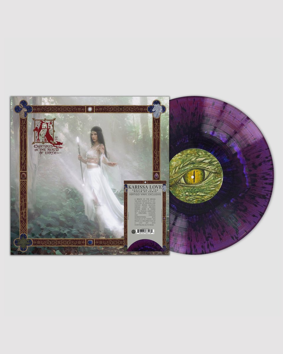 VV x Karissa Love

REPOST TO ENTER A GIVEAWAY FOR A SIGNED TEST PRESSING

VV Exclusive: “Creatures in the Realm of Earth” by Karissa Love

Following the sell out of her lead single, VV presents her new album pressed on a dragon scale color-in-color glitter vinyl with splatter,