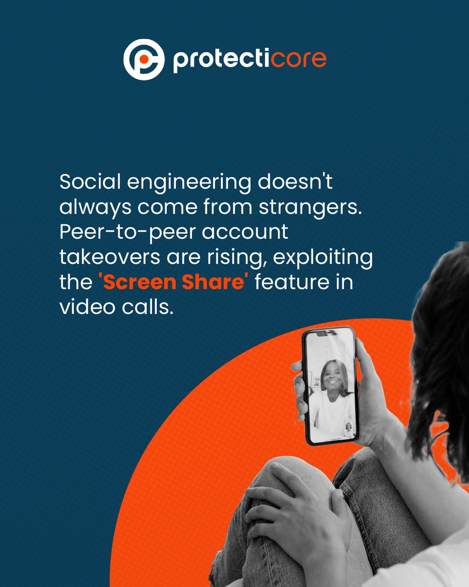 protecticore's tweet photo. A single shared screen is all it takes to lose a digital identity. 👤 Deepfakes and social engineering are the new frontier of bullying. ✅ Never share your mobile screen. ✅ Re-verify your account immediately if compromised. Protect your digital legacy. 🇺🇸🔒 #CyberSafety https://t.co/Fdak8sJQs4