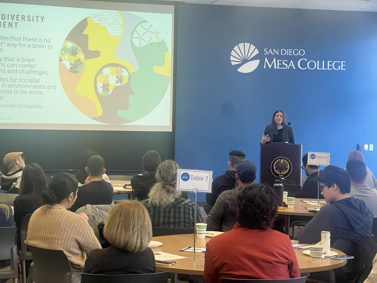 Dr. Christine Moody from the UCLA Trajan Center discussing how our <a href="/sdmesacollege/">SanDiegoMesaCollege</a>  #mt2c tutors can better serve our neurodivergent students with compassionate curiosity thus better serving all students.