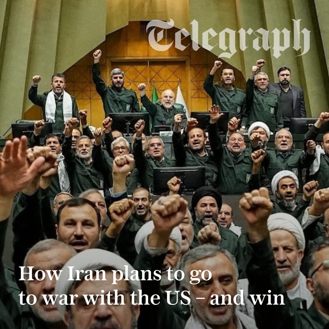 🇮🇷 Iran has revealed its vision for war with the United States, detailing how it would overcome the world’s most powerful military and severely disrupt the global economy

We've detailed the full plan below ⤵️
telegraph.co.uk/world-news/202…