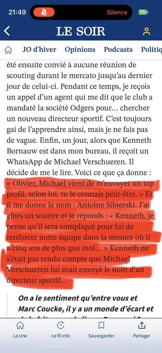 Cet extrait de l’interview d’Olivier Renard dans <a href="/lesoir/">Le Soir</a> en dit long sur les compétences des dirigeants actuels… #rsca <a href="/jouzic/">Manuel Jous</a> <a href="/jbarinordin/">jbari nordin</a>