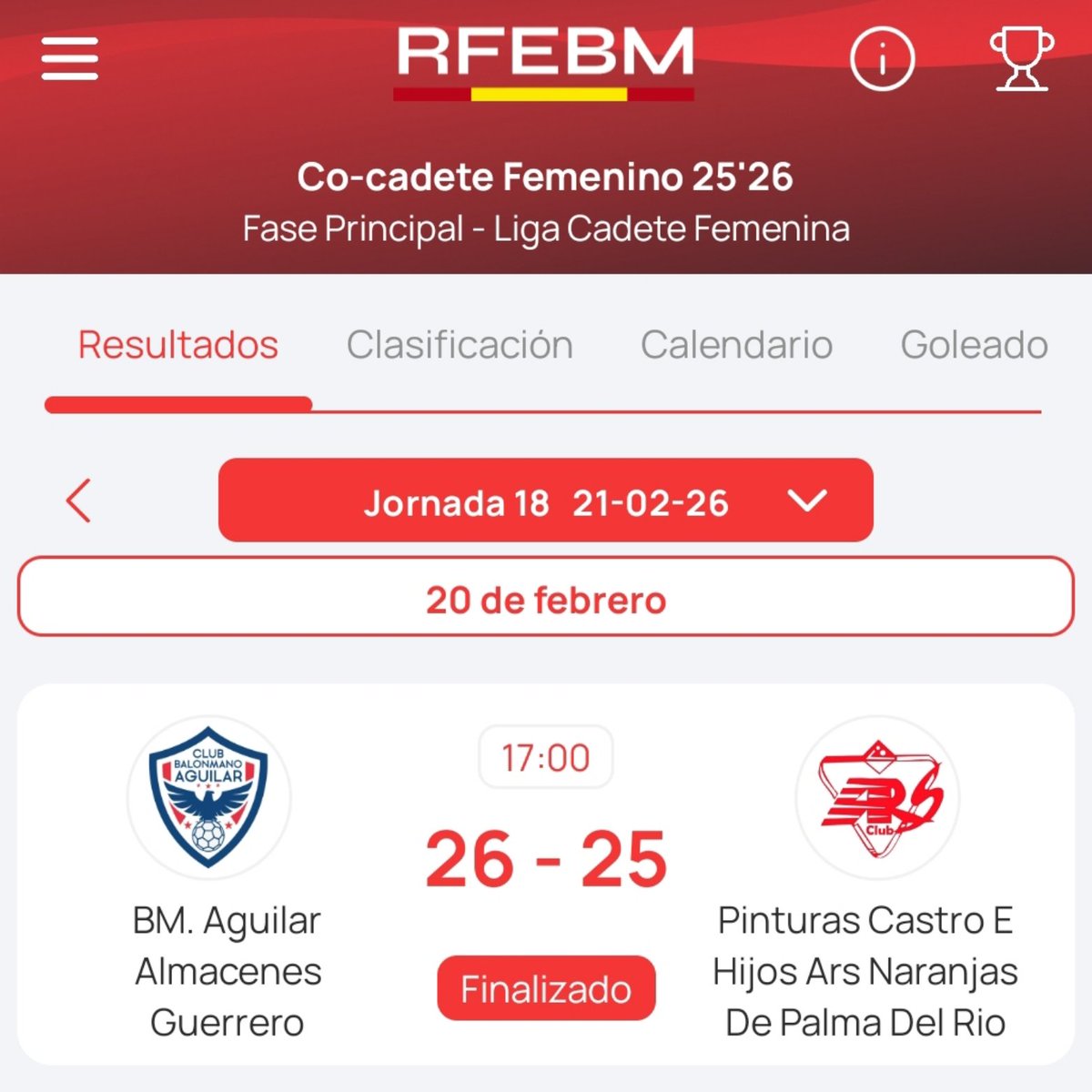CBM_Aguilar's tweet photo. Este viernes nuestro cadete femenino BM AGUILAR ALMACENES GUERRERO ha ganado en un partido muy disputado contra el ARS PALMA DEL RÍO con lo que van a terminar la liga en sexta posición. Enhorabuena campeonas, a seguir en esa linea,😍😍😍 https://t.co/YPezEVRctP