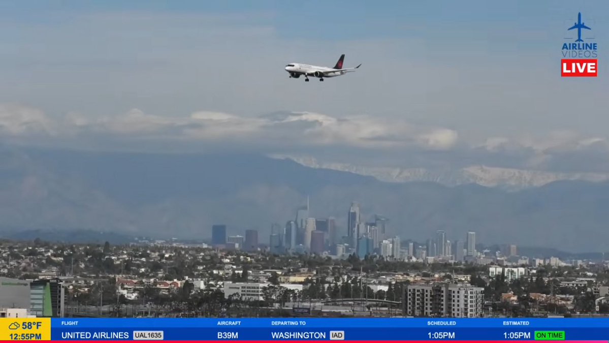 airlinevideos's tweet image. It’s a beautiful day for some LAX plane spotting! ✈️🌴☀️ Join us from high atop the H Hotel for some Fri-YAY fun! 📺 #aviation #planes 

🔴LIVE LOS ANGELES (LAX) AIRPORT ACTION! (February 20th, 2026) youtube.com/live/lz8F-GPGp… via @YouTube