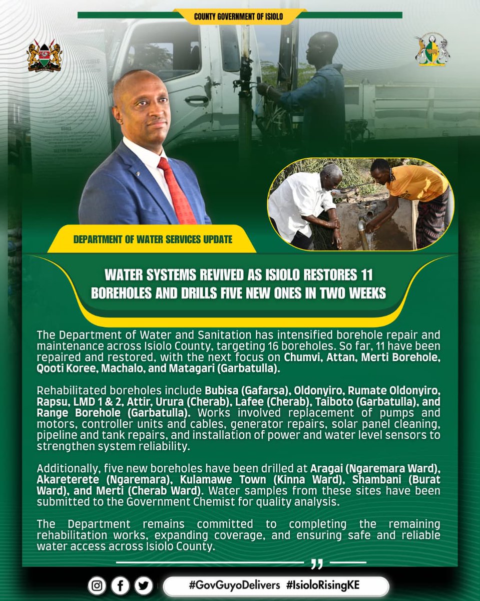 Governor's Delivery Unit - County Gov't of Isiolo tweet media