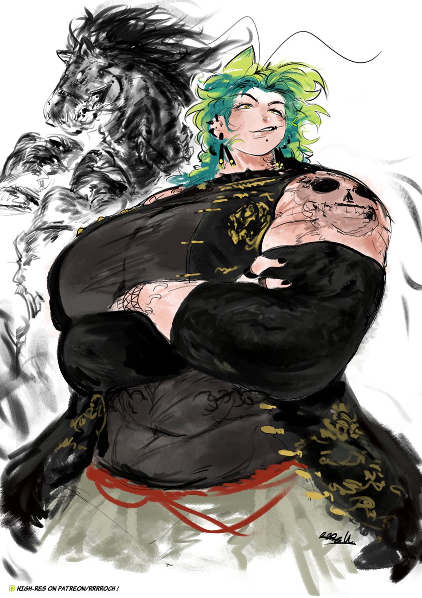 Post by 𝗥𝗢𝗔𝗖𝗛✰ Big Borgir 🍔(Commission OPEN/DM) on X: ☯️