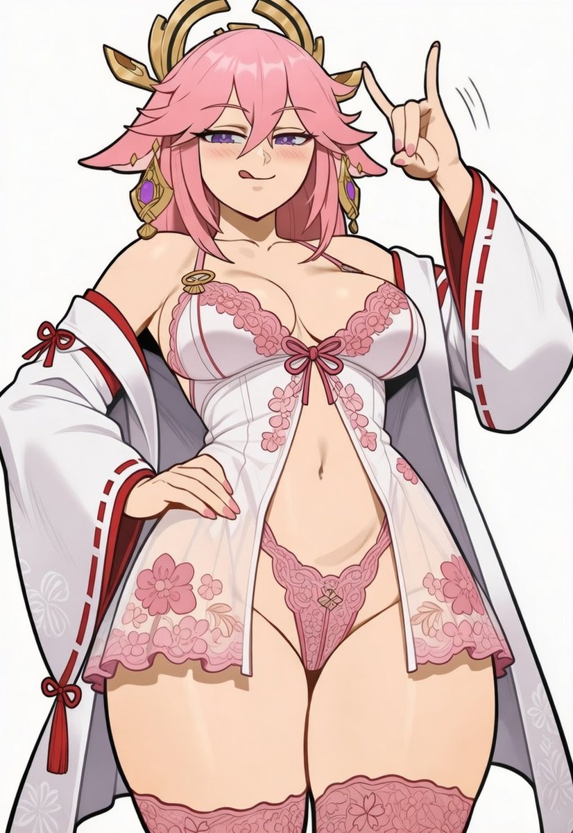 Yae Miko
SFW illustration 
#GenshinImpact 
#原神 
#yaemiko