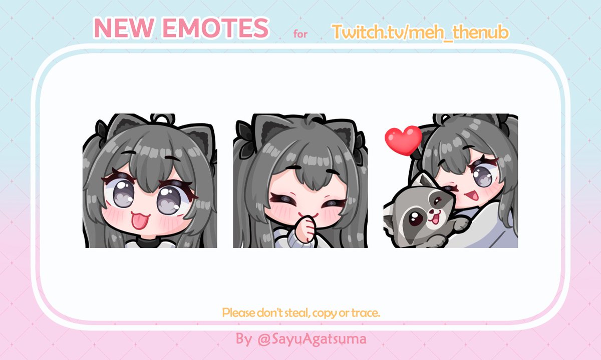 ╭ ʚ ✦ ɞ  EMOTES  • ✧
╰ ʚ Thank you 💖

🍓 #vgencomm  ⁞  #vgen