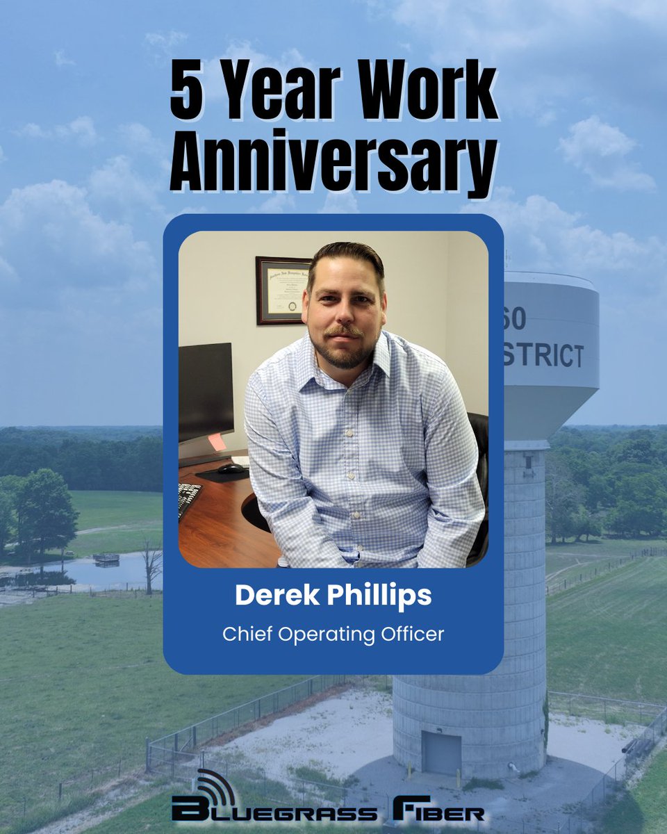 BluegrassFiber's tweet image. 🎉 February Work Anniversaries 📷Please join us in celebrating Derek’s 5th anniversary and Bryce’s 3rd anniversary with Bluegrass Fiber!  
#BluegrassFiber #StreamLocal #WorkAnniversaries #RuralInternet