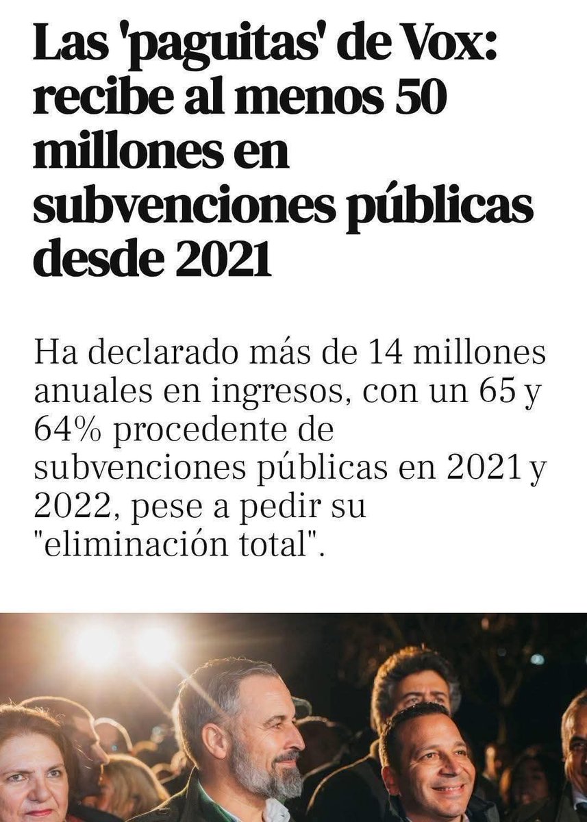 Estos son los que vienen a poner orden en los dineros públicos... 
Esta cuadrilla de vagos fascistas se disfrazan de patriotas engaña al personal para que los voten... Y a vivir..