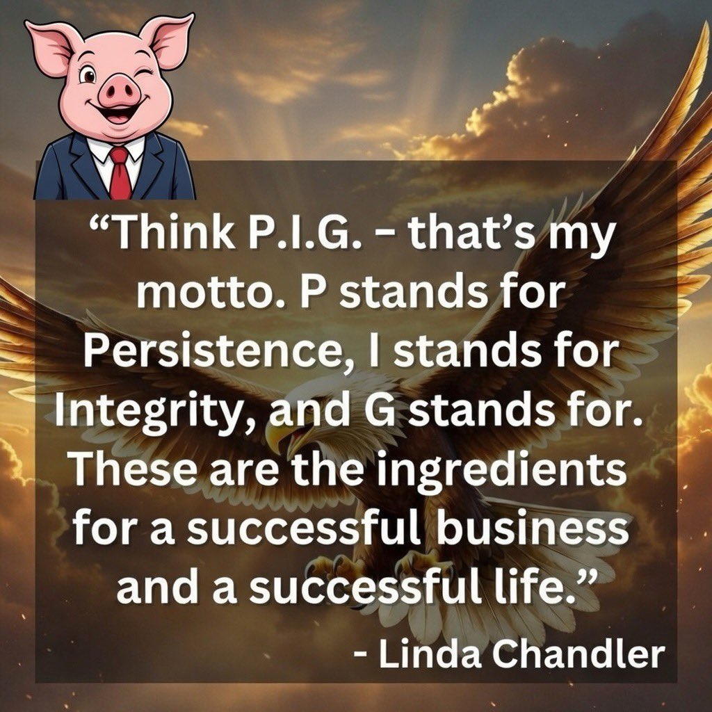 DavidFDobbs's tweet photo. Have an unwavering persistence to push through challenges, unshakeable integrity to build trust, and the guts to take bold risks. 
P.I.G. can be the difference between surviving and thriving.
#Persistence #Integrity #Guts #BusinessSuccess #Motivation #Inspiration https://t.co/Wh3LmKYxrQ
