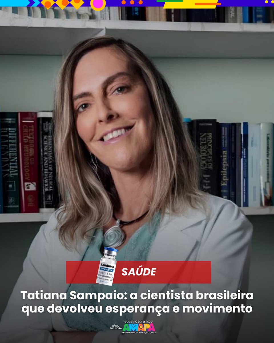 ✨ Tatiana Sampaio: o nome por trás de uma descoberta que devolve esperança ✨ A pesquisadora brasileira Tatiana Coelho de Sampaio tem se destacado no meio científico por liderar um estudo promissor