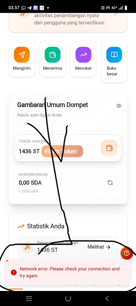 siswanto279's tweet photo. @sidrachain Mengapa selalu demikian, padahal jaringan baik2 saja. https://t.co/0noTEzwuI5