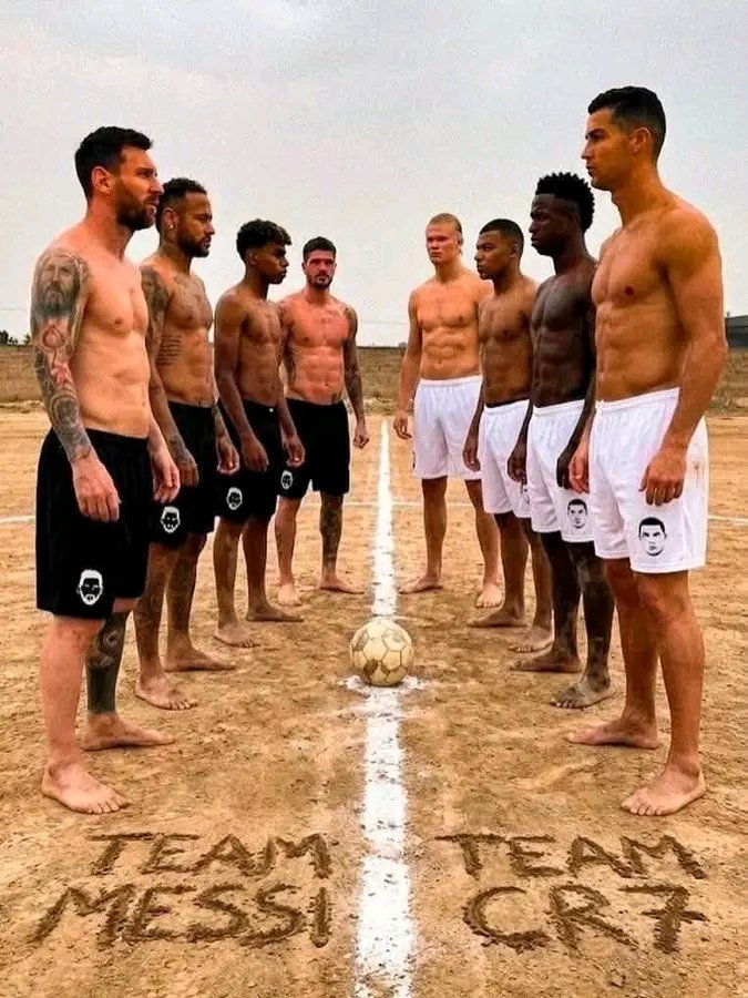 Whose side are you on?
Me:  team CR7
