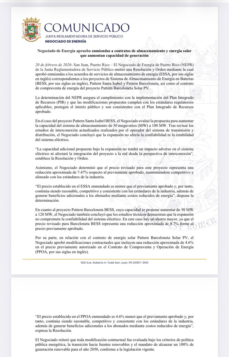 Negociado de Energía de Puerto Rico tweet media