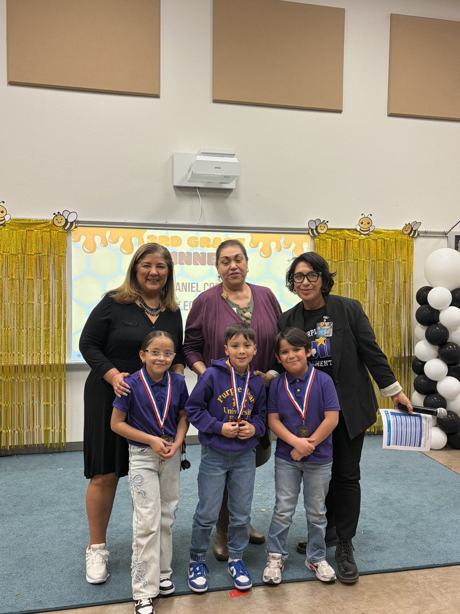 cperez_phe's tweet image. So proud of all of our Math Bee winners! 🐝💜 You have made us so proud and we can not wait to see our first place winners shine in the district competition!✨@PurpleHeart_ES  #SISD  #MathBee